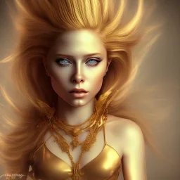 perfect face avril lavigne, golden statue, 8k, fog and smoke effect, chakra energy around HDR photograph