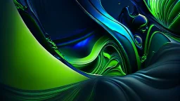 Dreaming in Digital, color: lime green to dark blue,