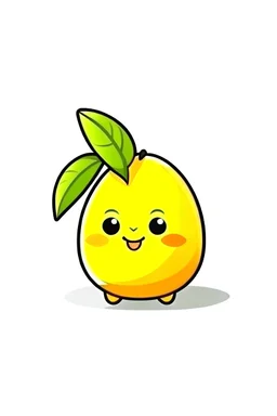 Beautiful cute Mango character with white background animation style