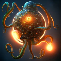 Orb with Tentacles over human