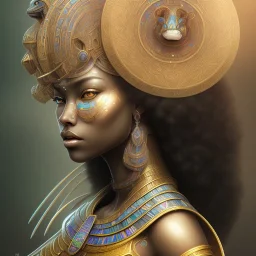 sango fantasy, fantasy magic, intricate, sharp focus, illustration, highly detailed, digital painting, concept art, matte, masterpiece head sexy Indonisian beauty black afro hair earth lady silver lizard head Egyptian princess pyramid