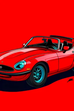 grateful dead red mazda miata animation