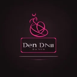 Create a logo called Deniz Boutique DARK PINK