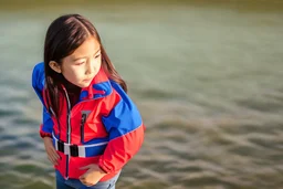 girl in life jacket