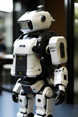 robot kawai attach on backpack