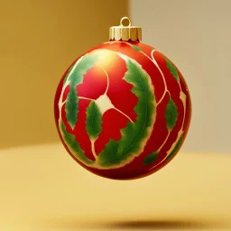 A Christmas ornament designed by Rene Magritte