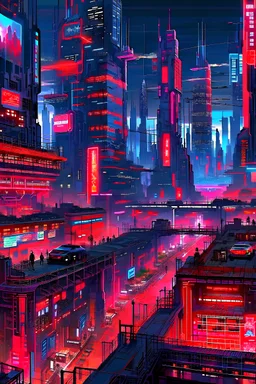 This is a city scape cyberpunk.
