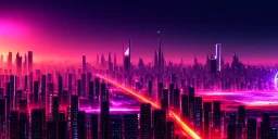 apocalypse, chaotic, magnificent, realistic, colorful, massive, epic, ray tracing, cinematic, 8k, HD, Ultra High Definition, photo film, film grain, hyper-detailed, retrowave metropolis giant futuristic city at night with lights