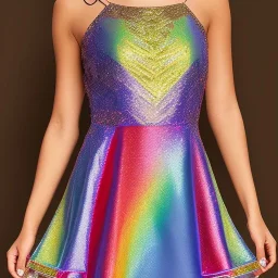 Glittery rainbow dress