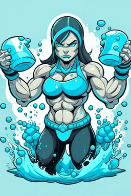 Muscle Aqua Girl