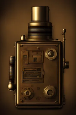 create a photo of a steampunk PDA