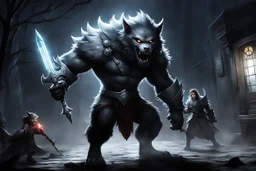 The lights are out, and the battle begins. You know the monsters are coming, and you have a plan. First, the werewolf appears. No problem. You know the tools to get rid of him: silver (your tiara) and light. You win, of course, but the ruckus causes a ‘cross’ Nurse to appear at your door, telling you to stop playing with toys and go back to bed. You dutifully let her tuck you back in. But on the next page, your eyes are open. ‘Nurse was scared of monsters. Let Nurse stay in bed.’ You keep fight