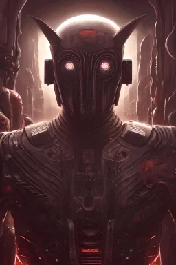 symmetrical, robot torso, faded colors, exotic alien features, cyber background, tim hildebrandt, wayne barlowe, bruce pennington, donato giancola, larry elmore, masterpiece, trending on artstation, featured on pixiv, zack snyder, cinematic composition, beautiful lighting, sharp, details, hyper detailed, 8 k, unreal engine 5 