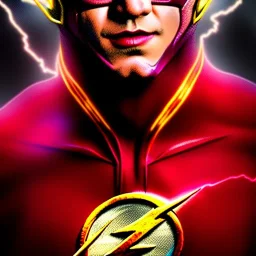 Dibujo al oleo Épico de cuerpo completo de The Flash,extremely detailed digital painting, extremely detailed face,mystical colors,perfectly centered image, perfect composition, rim light, beautiful, lighting,8k, stunning scene, raytracing dibujado por Pablo Olivera