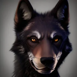 portrait of a male anthropomorphic black wolf mix with ancient Mummy Ahmment, unreal engine 5, artistic lighting, highly detailed, photorealistic, fantasy, Fire theme art, 8K, close-up face, anatomically perfect face, ignore NSFW, apocalypse,