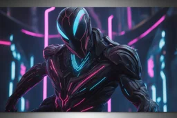 Machine symbiote in 8k cyberpunk shadow drawing, jhin model, Halloween theme, neon lights, intricate details, highly detailed, high details, detailed portrait, masterpiece,ultra detailed, ultra quality