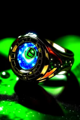 DC lantern rings shooting in space