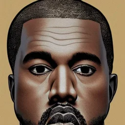 Kanye West portrait by picasso