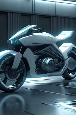 una motocicleta futurista