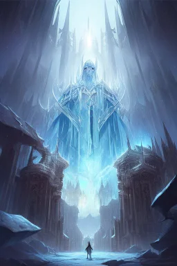 An ancient city trapped in an eternal glacier. The necropolis seems frozen in time. Fine line draw