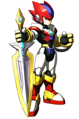 Megaman Zero Omega, Black and Red Armor, Lightning Sword, HD, Clean, Fixed Hands