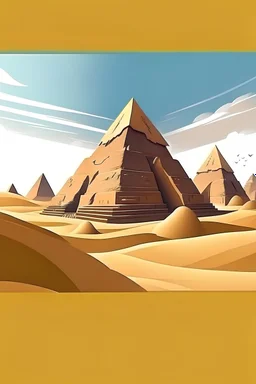 World Tourism Day Egypt Pyramid Desert Scenery ArchitectureIllustration