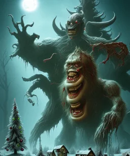 Kerampus beast creepy Christmas ,horror , dark fantasy