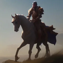 knight riding on a horse