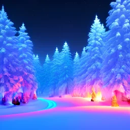  winter, snow, vaporwave aesthetic, synthwave, colorful, psychedelic, artstation, concept art, smooth, extremely sharp detail, finely tuned detail, ultra high definition, 8 k, unreal engine 5