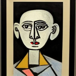 Dum person portrait by picasso