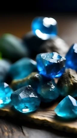 rough Stones blue apatite