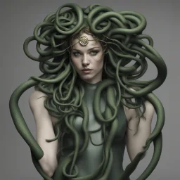 medusa with ethernet cables as the hair instead of snakes