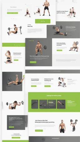 Design a user-friendly and visually appealing landing page for a gym website, prioritizing an intuitive user experience