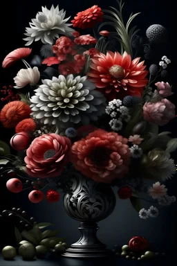 modern maximalistic florist poster, Super high realism, Intricate and symmetrical, award wininng design, highly intricate, beautiful