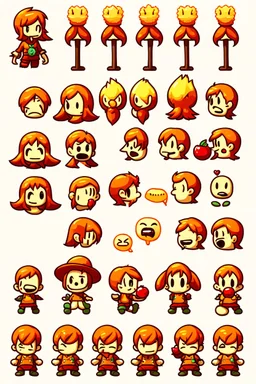 text emotes, sprite sheet