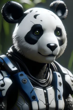 Panda humanoid superhero, photorealistic, unreal engine 5, masterpiece, trending on artstation