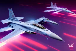 Fighter Jet, Cyberpunk, Neon, Neon Light