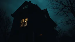 How could someone living on the second floor understand the misery of the one on the ground floor? high contrast, detailed, dark , noir, thriller, deep dark colors, gloomy, cinematic