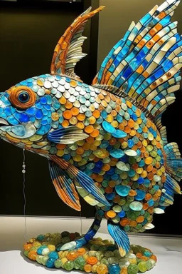 Mandrin Fish sculpture