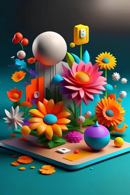 playful 3D websites with beautiful bloom -- ar 9:16--v52