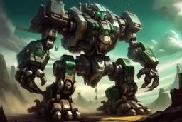 I want an intro image for a YouTube video about TFT Mighty Mech. I want the original image with a little modification.