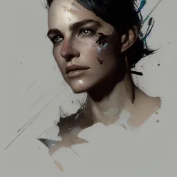 Portrait of nathalile Portman, dramatic lighting, illustration by greg rutkowski, yoji shinkawa, 4k, digital art, concept art, trending on artstation