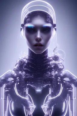 cyberpunk, head, women, portrai, open mouth, face cry, perfect skin, tron, cyborg, robot, cyborg , perfekt, real, dream, hr giger