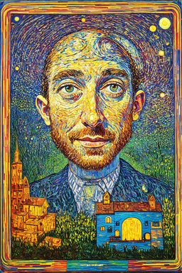 All is many and many are one; Golden Ratio; Ecstatic; in a pleasing mashup of the styles of Hundertwasser and Van Gogh.