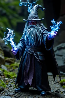 Action figure of Gandalf as an electric necromancer