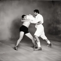 [photo from collection gilman and gonzalez-FALLA] Jacob wrestling with angel