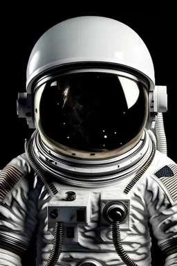 portrait of an astronaut without face