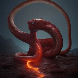 Full body photography of an ethereal Jörmungandr the world snake king, Fire theme art, Dark moody night atmosphere, by Michelangelo, 8K, high body details, anatomically perfect body, oak tree roots, ignore NSFW