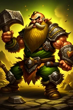 dwarf savage angry axes cleaver attack striking swinging chopping dual wielding two weapons mad consumed warcraft war knight soldier strong attacking furious wrath small silly fighter brawler strong brave short man with beard