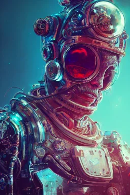 hyperrealistic portrait of a monster astronaut, full body portrait, well lit, intricate abstract. cyberpunk, intricate artwork, by Tooth Wu, wlop, beeple. octane render,in the style of Jin Kagetsu, James Jean and wlop, highly detailed, sharp focus, intricate concept art, digital painting, ambient lighting, 4k, artstation